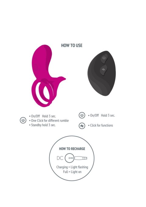 Couples Stimulator Ring Fuchsia Couples Stimulator Ring Fuchsia