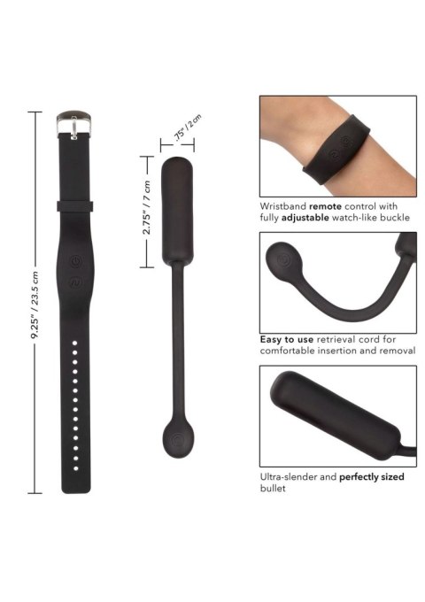 Wristband Remote Petite Bullet Black Wristband Remote Petite Bullet Black