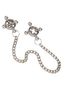 4 Point Nipple Press w Chain Black 4 Point Nipple Press w Chain Black