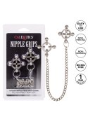 4 Point Nipple Press w Chain Black 4 Point Nipple Press w Chain Black