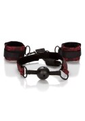 Breathable Ball Gag With Cuffs Black Breathable Ball Gag With Cuffs Black