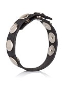 Leather Multi-Snap Ring Black Leather Multi-Snap Ring Black