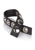 Leather Multi-Snap Ring Black Leather Multi-Snap Ring Black