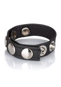 Leather Multi-Snap Ring Black Leather Multi-Snap Ring Black