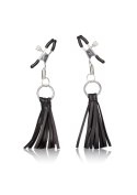 Playful Tassels Nipple Clamps Black Playful Tassels Nipple Clamps Black