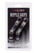 Weighted Twist Nipple Clamps Silver Weighted Twist Nipple Clamps Silver