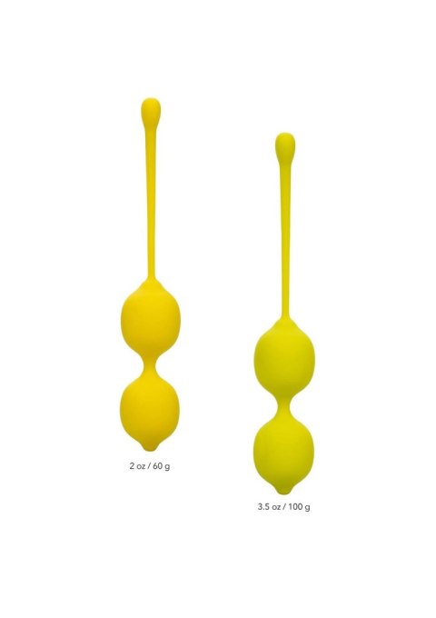 Kegel Training Set Lemon Yellow Kegel Training Set Lemon Yellow