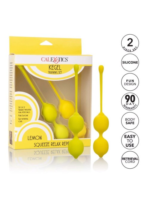 Kegel Training Set Lemon Yellow Kegel Training Set Lemon Yellow