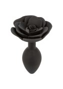 Large Rose Anal Plug Black Large Rose Anal Plug Black