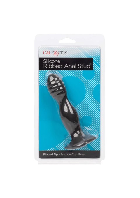 Ribbed Anal Stud Black Ribbed Anal Stud Black