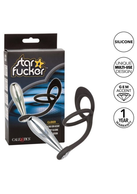 Star Fucker Glider Plug Silver Star Fucker Glider Plug Silver
