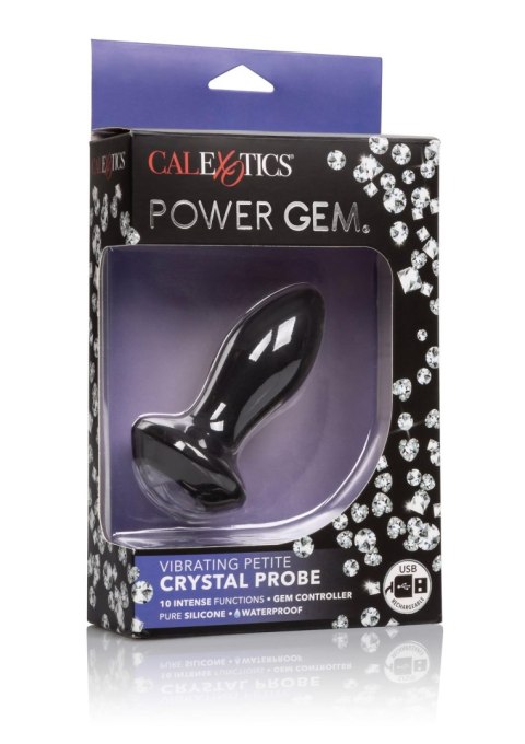 Vibrating Petite Crystal Probe Black Vibrating Petite Crystal Probe Black