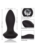 Vibrating Petite Crystal Probe Black Vibrating Petite Crystal Probe Black