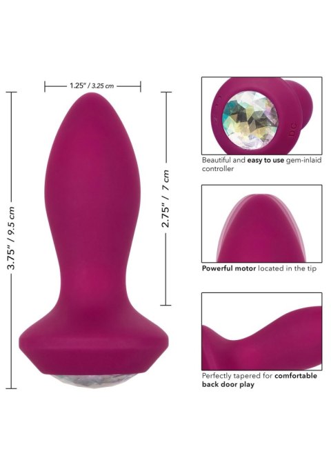 Vibrating Petite Crystal Probe Purple Vibrating Petite Crystal Probe Purple
