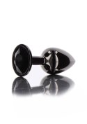 Butt Plug With Diamond Jewel L Black Butt Plug With Diamond Jewel L Black