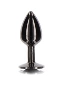 Butt Plug With Diamond Jewel L Black Butt Plug With Diamond Jewel L Black