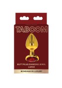 Butt Plug With Diamond Jewel L Gold Butt Plug With Diamond Jewel L Gold
