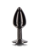 Butt Plug With Diamond Jewel M Black Butt Plug With Diamond Jewel M Black