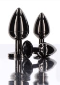 Butt Plug With Diamond Jewel M Black Butt Plug With Diamond Jewel M Black
