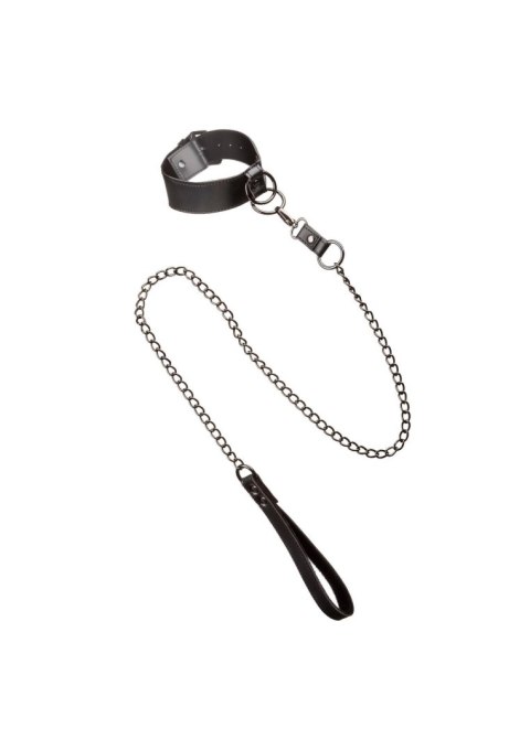 Collar With Chain Leash Black Collar With Chain Leash Black