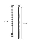 Ribbed Penis Dilator Set 2 pcs Black Ribbed Penis Dilator Set 2 pcs Black