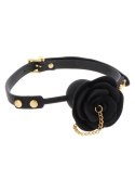 Rose Ball Gag with Plug Black Rose Ball Gag with Plug Black