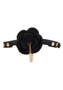 Rose Ball Gag with Plug Black Rose Ball Gag with Plug Black