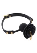 Rose Ball Gag with Plug Black Rose Ball Gag with Plug Black