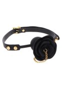 Rose Ball Gag with Plug Black Rose Ball Gag with Plug Black