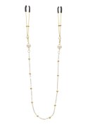 Tweezers Pearl & Deluxe Chain Gold Tweezers Pearl & Deluxe Chain Gold
