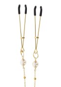 Tweezers Pearl & Deluxe Chain Gold Tweezers Pearl & Deluxe Chain Gold