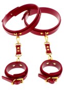 Wrist To Thigh Cuff Set Red Wrist To Thigh Cuff Set Red