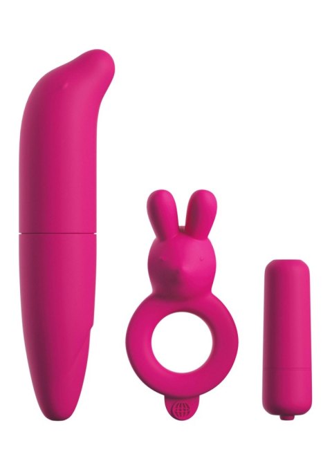 Couples Vibrating Starter Kit Pink Couples Vibrating Starter Kit Pink