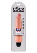 King Cock 8 Inch Vibr Stiffy Light skin tone King Cock 8 Inch Vibr Stiffy Light skin tone
