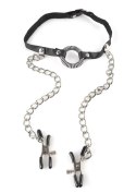 O-Ring Gag Nipple Clamps Black O-Ring Gag Nipple Clamps Black