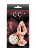 Rose Buttplug Medium White Rose Buttplug Medium White
