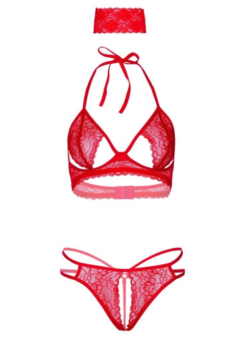 3PC Bra, Panty and Blindfold Red 3PC Bra, Panty and Blindfold Red
