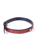 Fetish B - Series Collar with crystals 2 cm Red Line Fetish B - Series Collar with crystals 2 cm Red Line