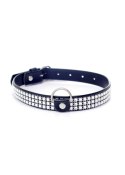 Fetish B - Series Collar with crystals 2 cm silver Fetish B - Series Collar with crystals 2 cm silver