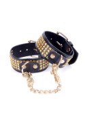 Fetish B - Series Handcuffs with cristals 3 cm Gold Fetish B - Series Handcuffs with cristals 3 cm Gold