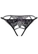 Inez strappy crotchless bikini Black Inez strappy crotchless bikini Black