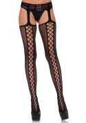 Lace up backseam stockings Black Lace up backseam stockings Black