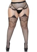 Net garterbelt stockings + Black Net garterbelt stockings + Black