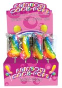 Rainbow Cock Pops Display 12pc Multicolor Rainbow Cock Pops Display 12pc Multicolor