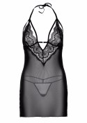 Strappy Lace Babydoll & String Black Strappy Lace Babydoll & String Black
