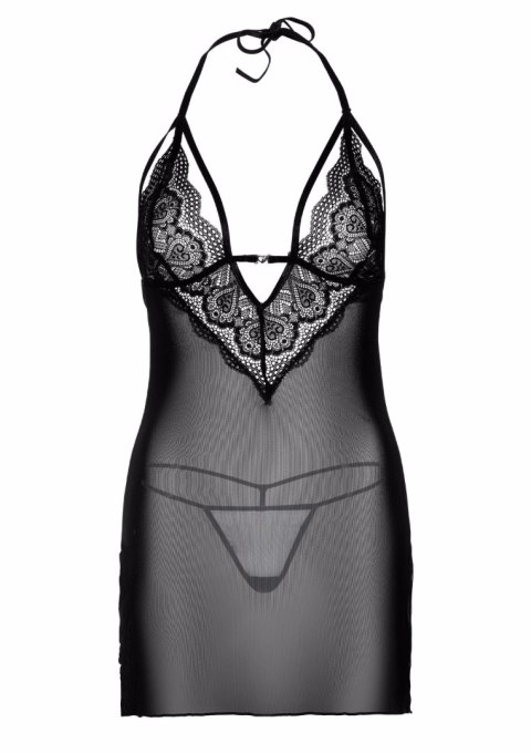 Strappy Lace Babydoll & String Black Strappy Lace Babydoll & String Black