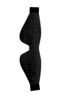 BLAZE BLINDFOLD CROCO BLACK BLAZE BLINDFOLD CROCO BLACK