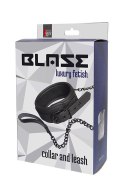 BLAZE COLLAR AND LEASH BLACK BLAZE COLLAR AND LEASH BLACK