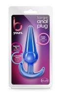 B YOURS LARGE ANAL PLUG BLUE B YOURS LARGE ANAL PLUG BLUE