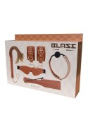 BLAZE ELITE BDSM SET COGNAC VEGAN LEATHER BLAZE ELITE BDSM SET COGNAC VEGAN LEATHER